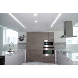 Linear lighting & Trimless Ceiling light Kitchen